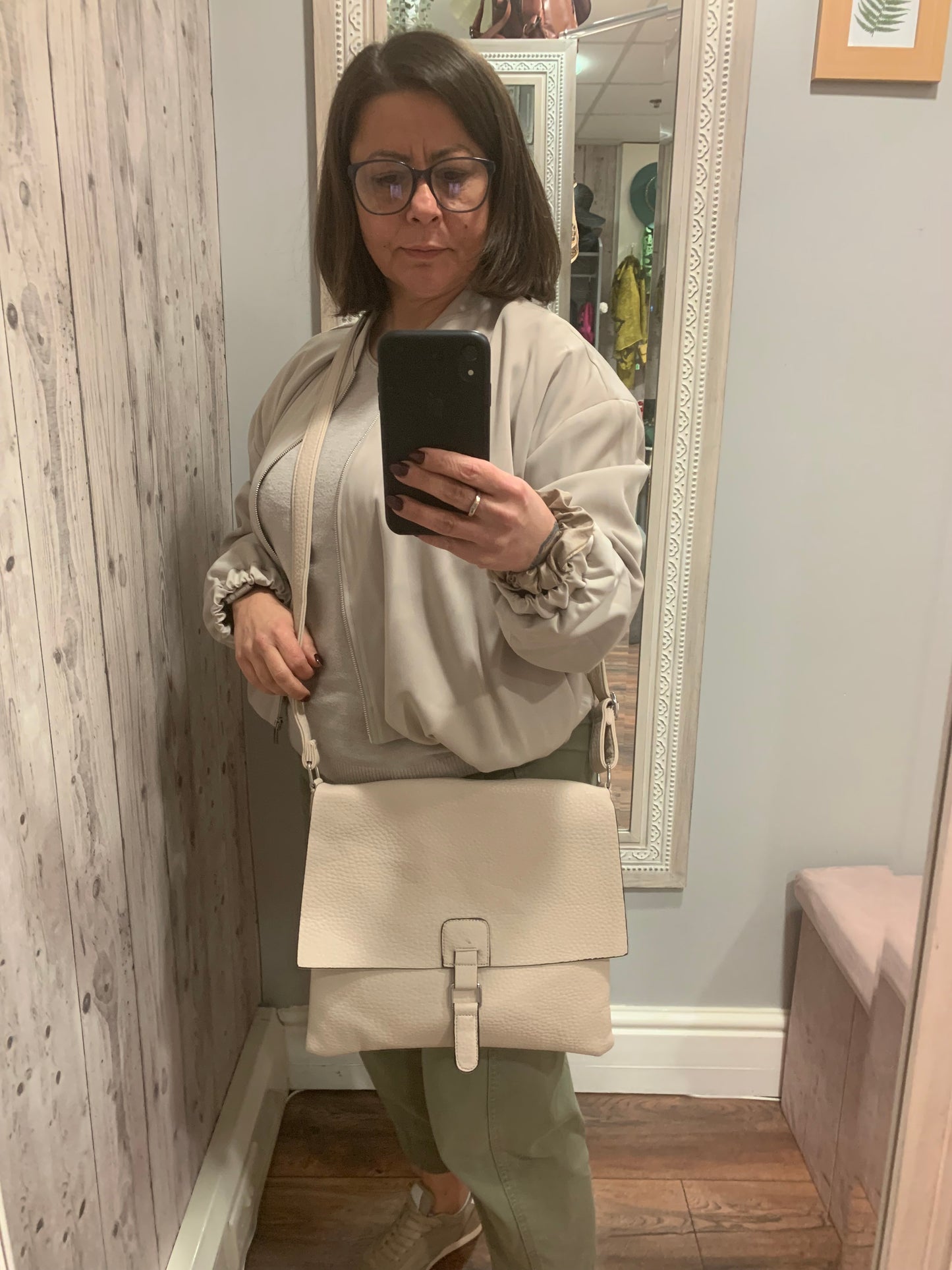 Leather crossbody bag