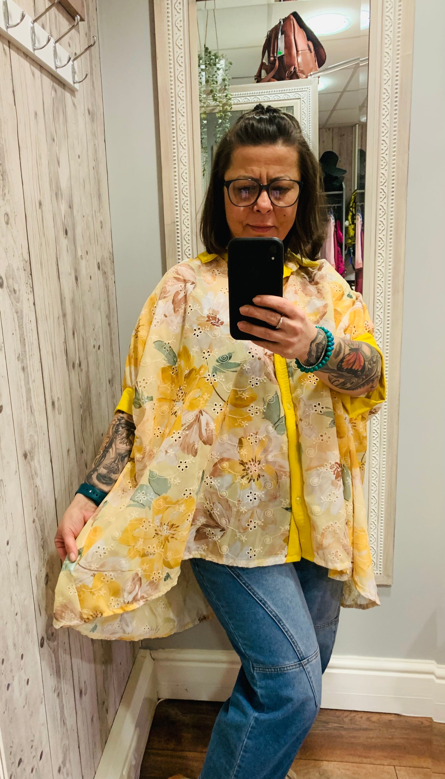 Oversized cotton shirt