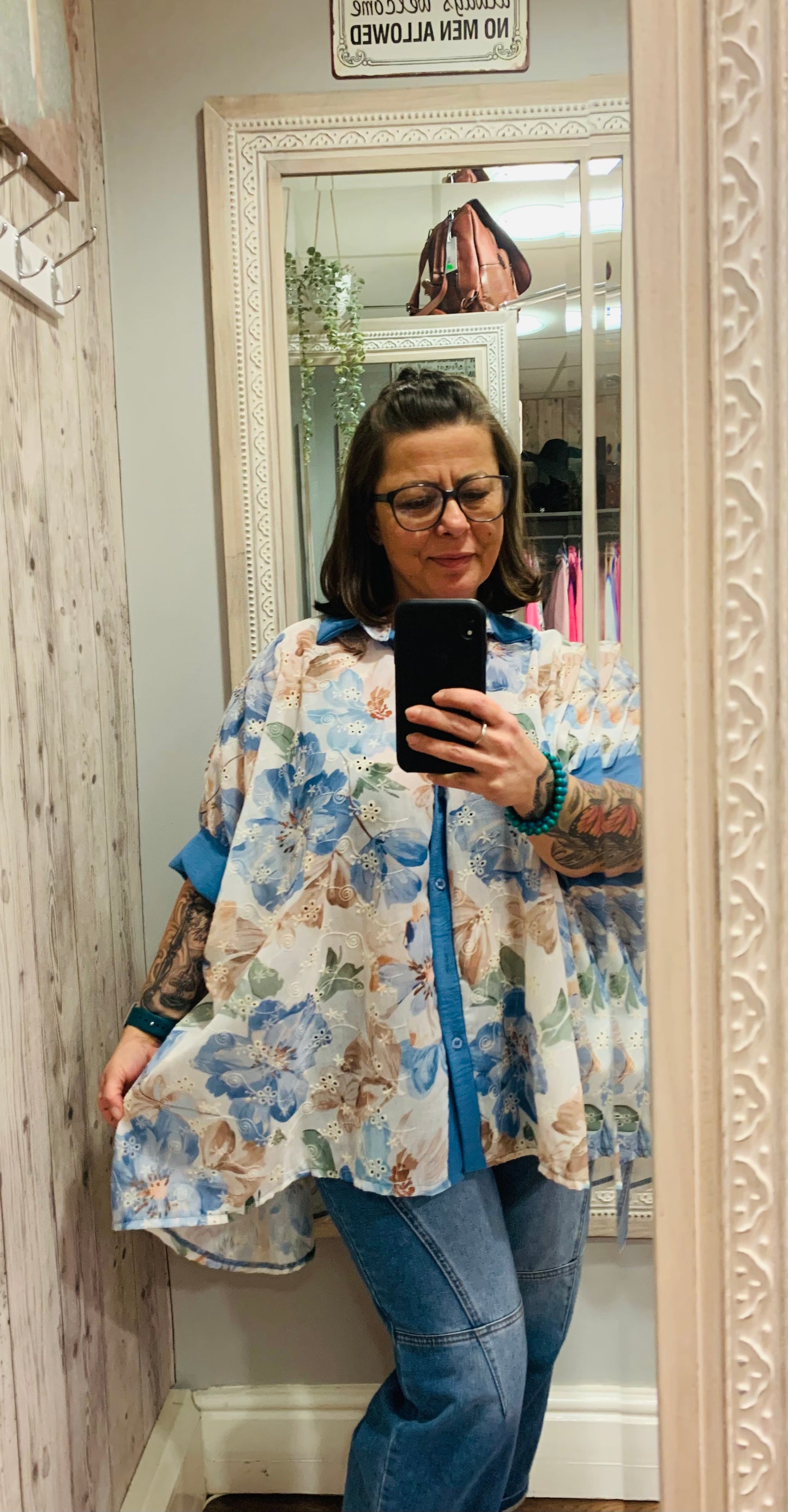 Oversized cotton shirt